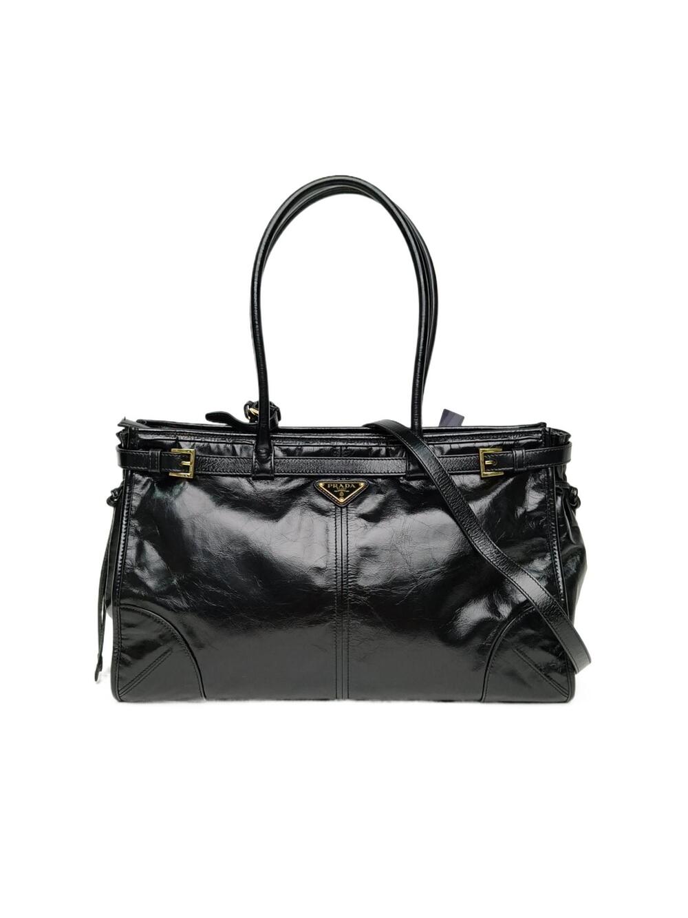 Prada Black Gold Hardware Softlux #360160P34B